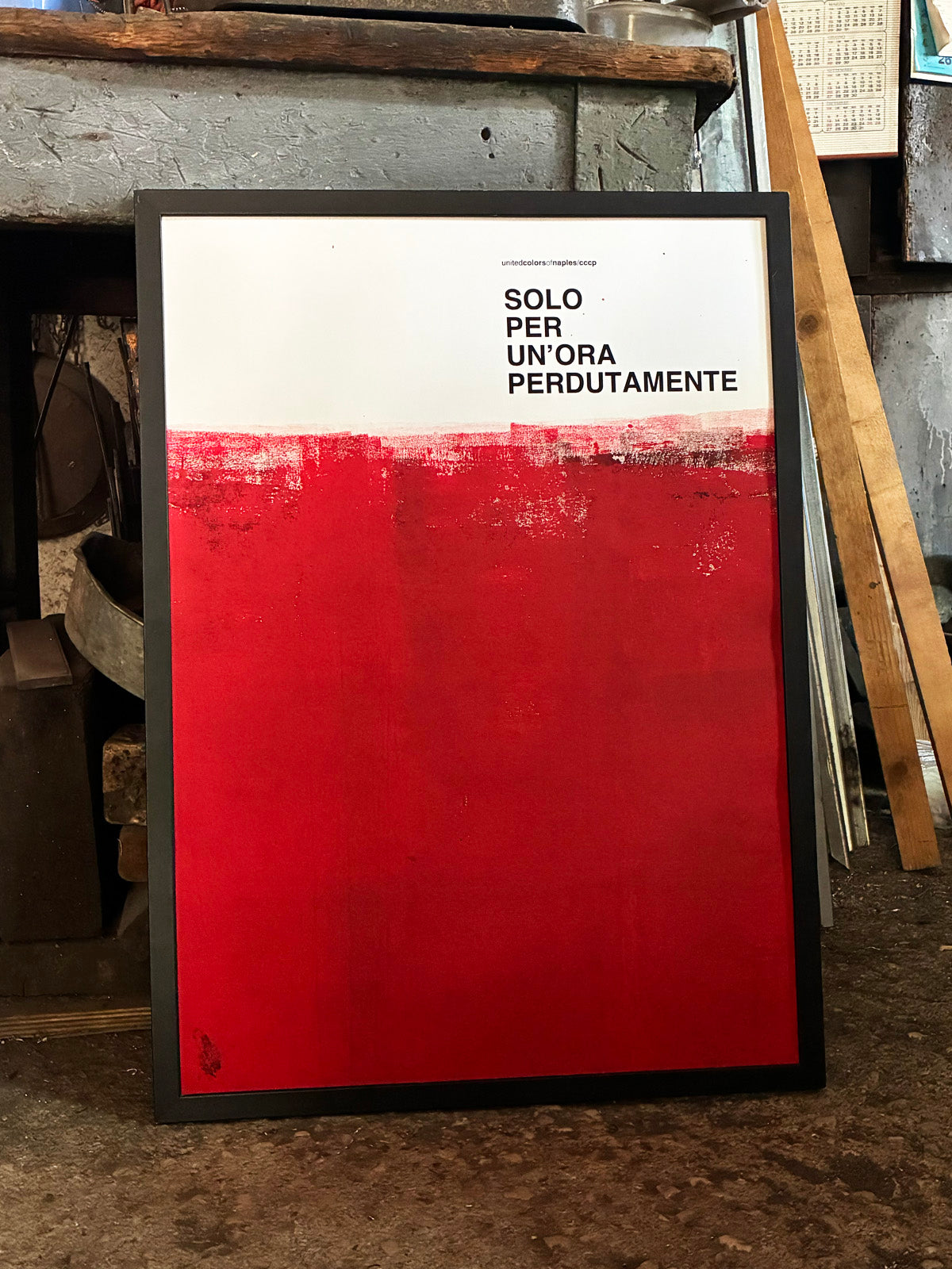 Opera Poster Amandoti v2, CCCP – Poster Artigianale Fatto a Mano a Napoli | United Colors of Naples