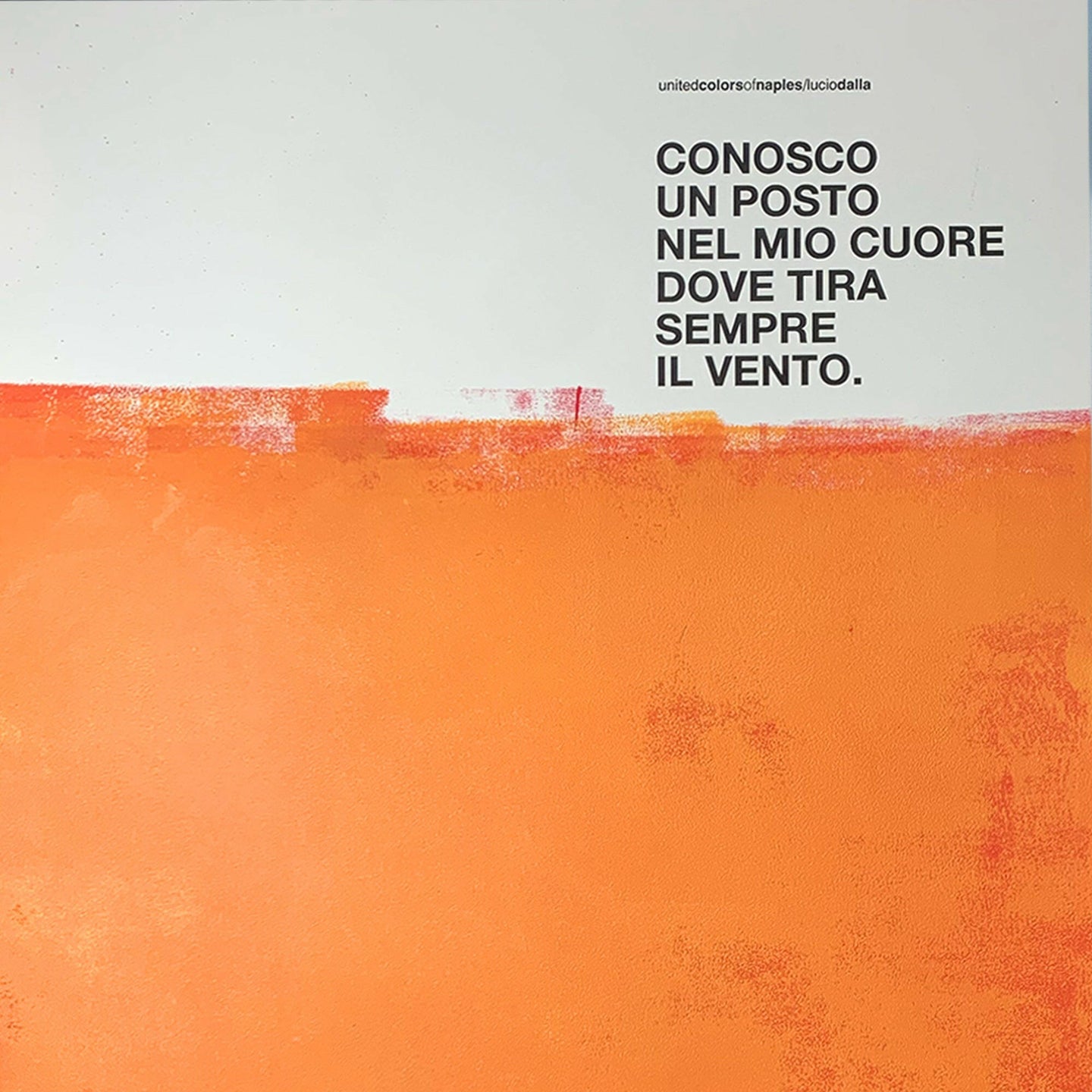 Opera Poster Cara, Lucio Dalla, Versione 2