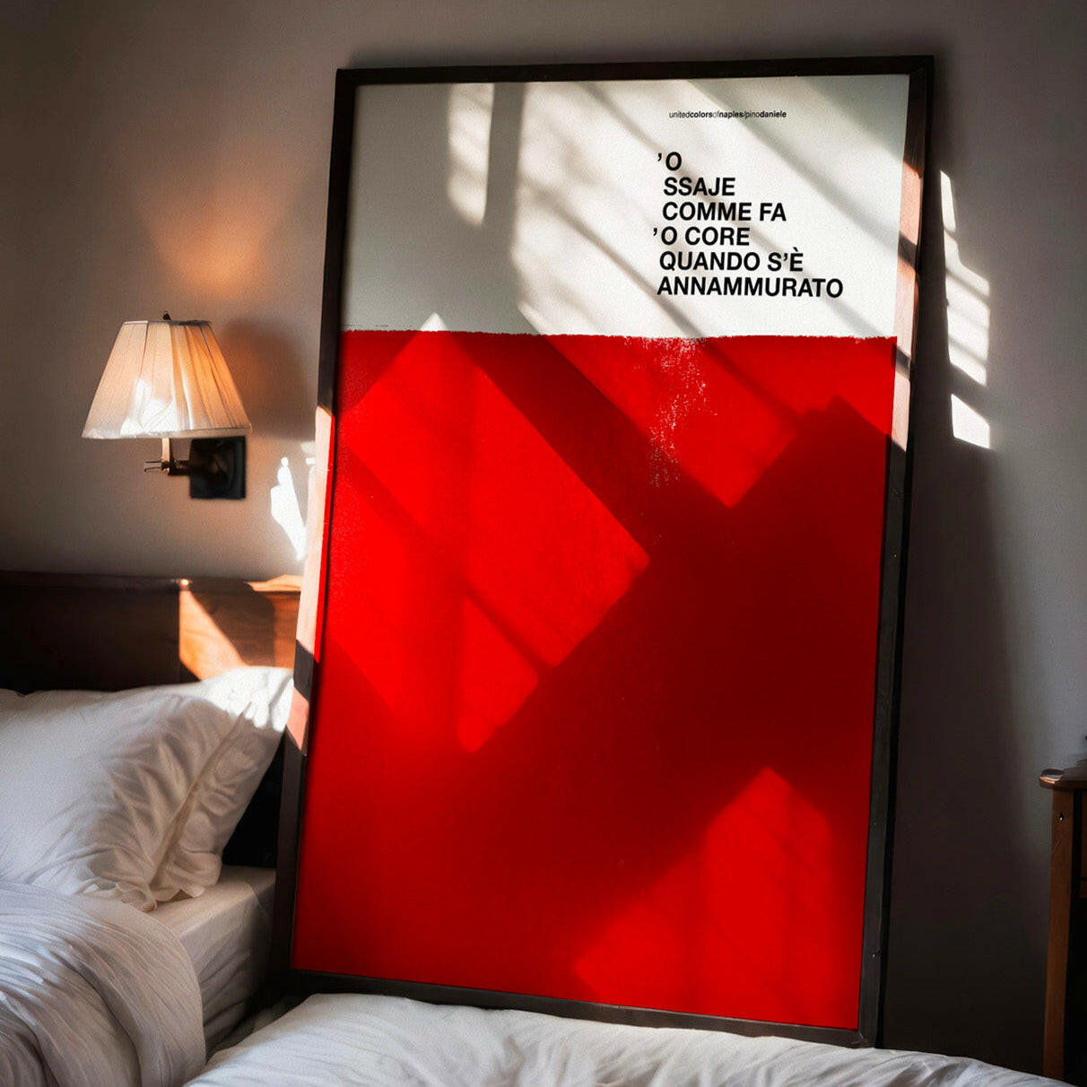 Poster Artwork O 'ssaje comme fa 'o Core, Pino Daniele