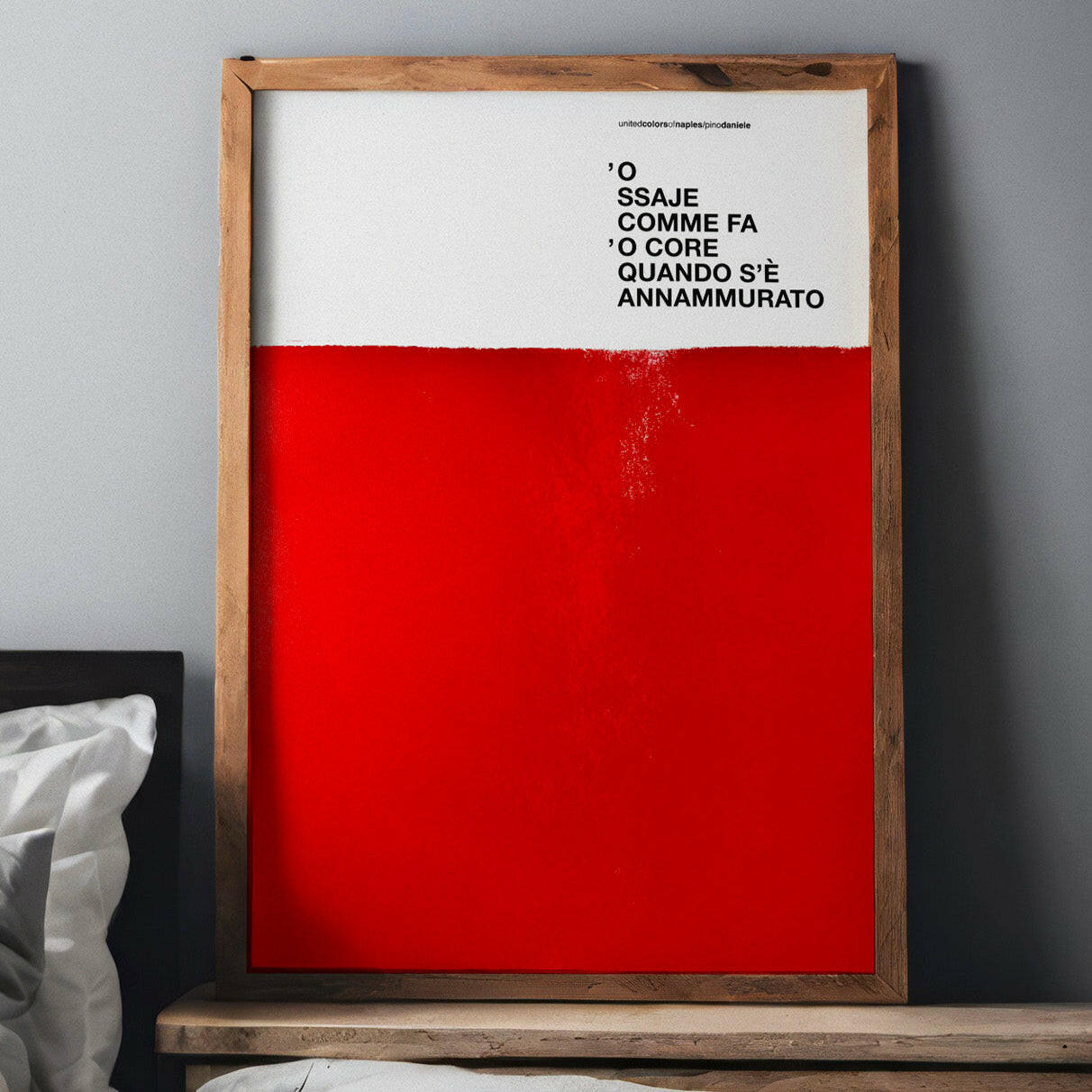 Poster Artwork O 'ssaje comme fa 'o Core, Pino Daniele