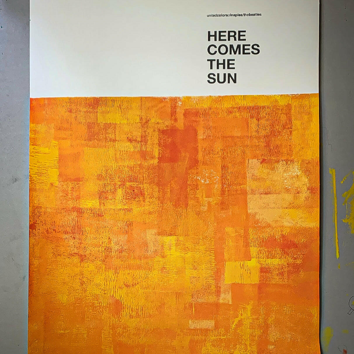 Poster Artwork Here Comes The Sun, The Beatles. limited edition.