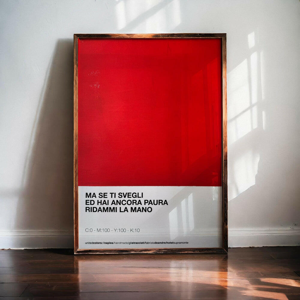 Opera Poster Hotel Supramonte, Fabrizio de Andrè