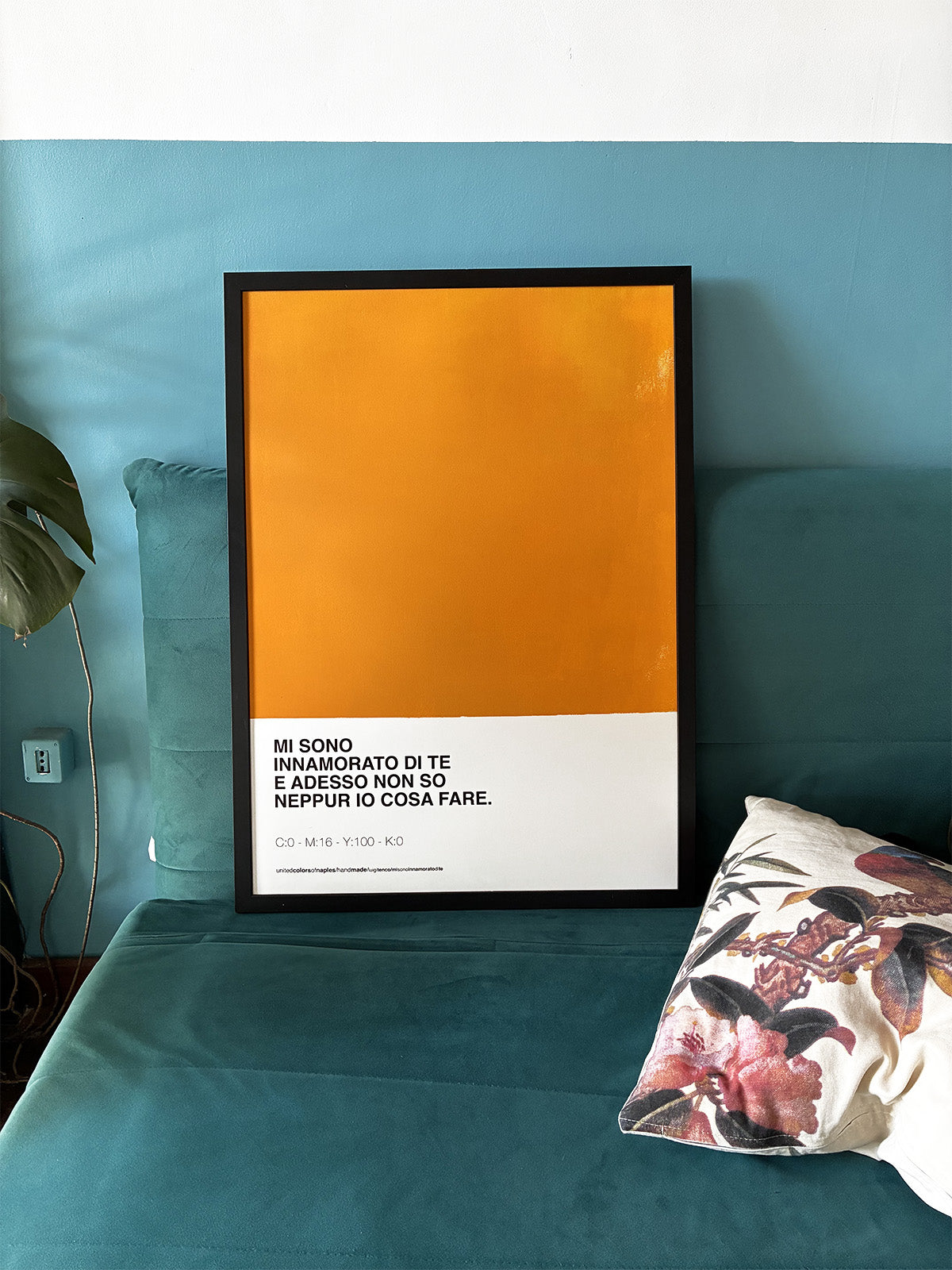 Mi sono Innamorato di te – Poster Artigianale Fatto a Mano a Napoli | United Colors of Naples