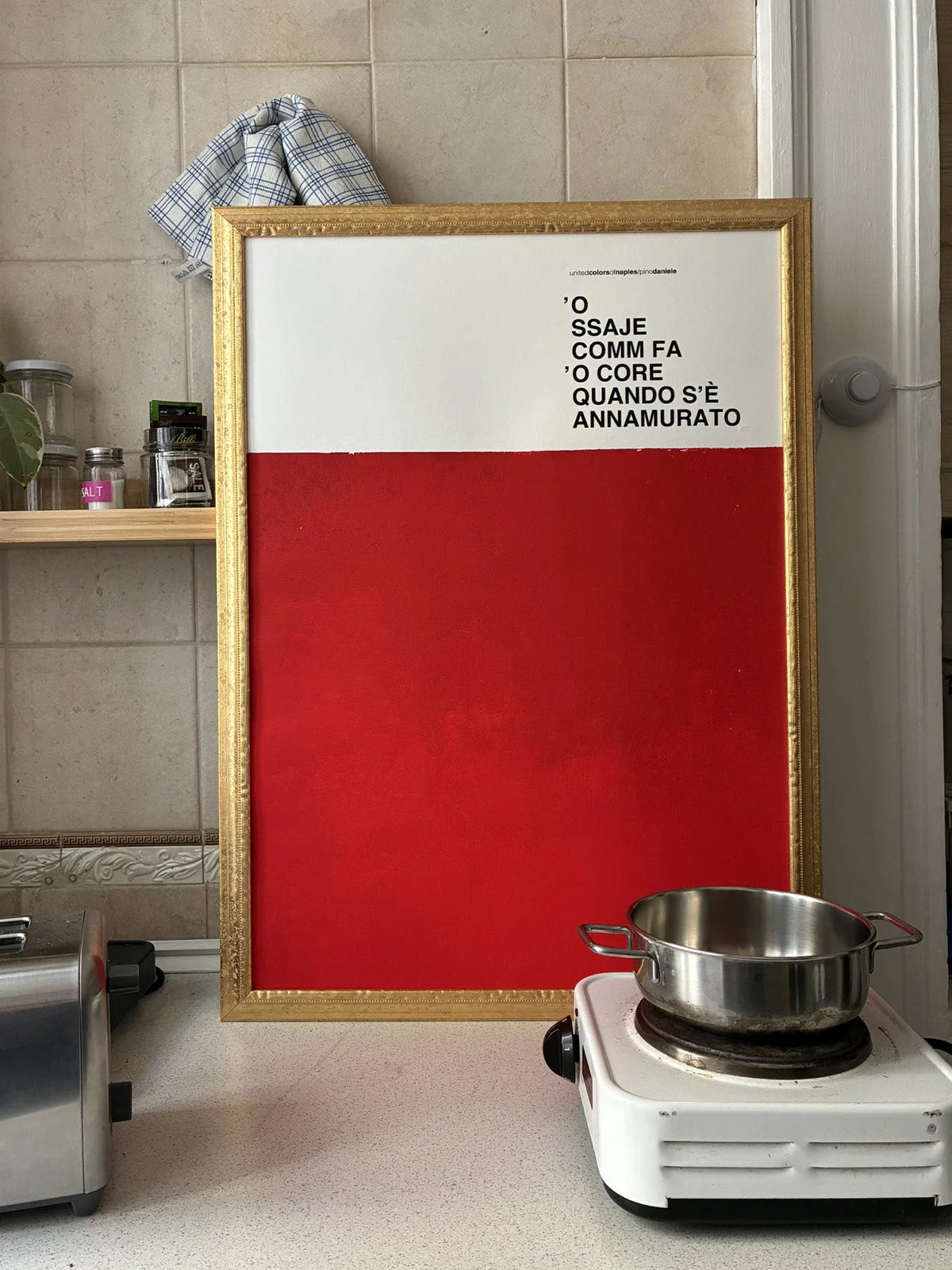 Poster Artwork O 'ssaje comme fa 'o Core, Pino Daniele