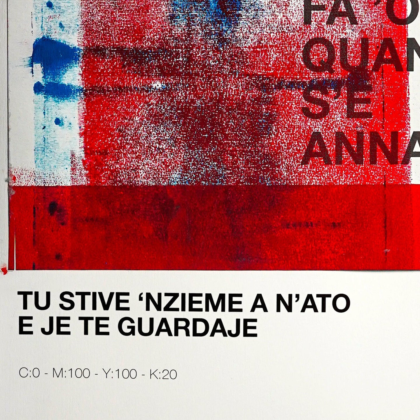 Opera Poster / O' ssaje comme fa 'o Core / Pezzo Unico.