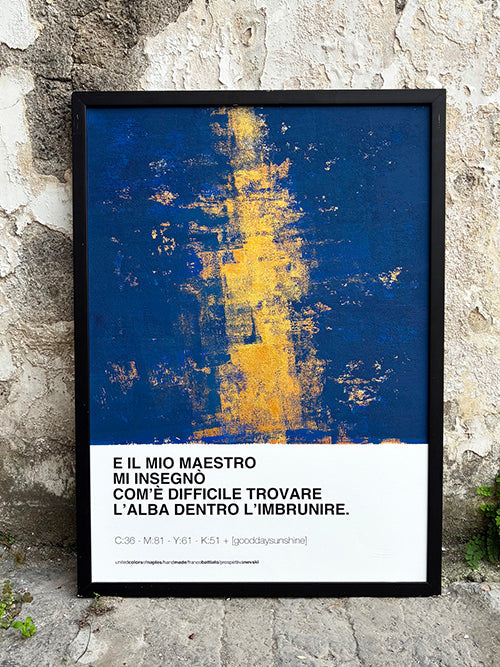 Handmade poster crea il tuo poster Franco Battiato giovane