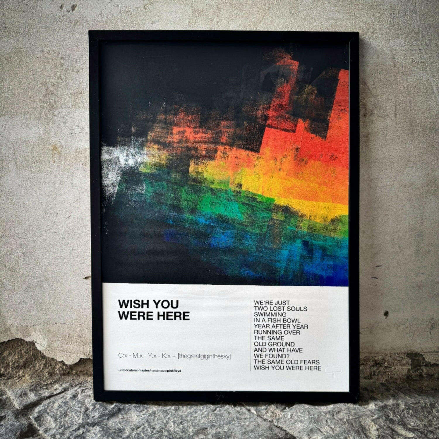 Opera Poster Wish You Were Here, Pink Floyd.