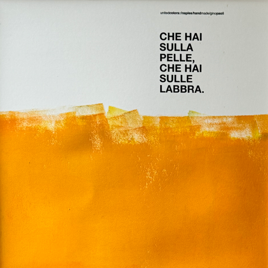 Opera Poster Sapore di Sale, Gino Paoli – Dettaglio | United Colors of Naples