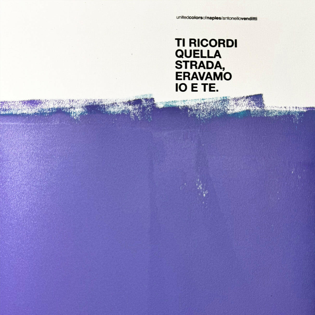 Poster Artwork Ti ricordi quella strada? Antonello Venditti Versione_2