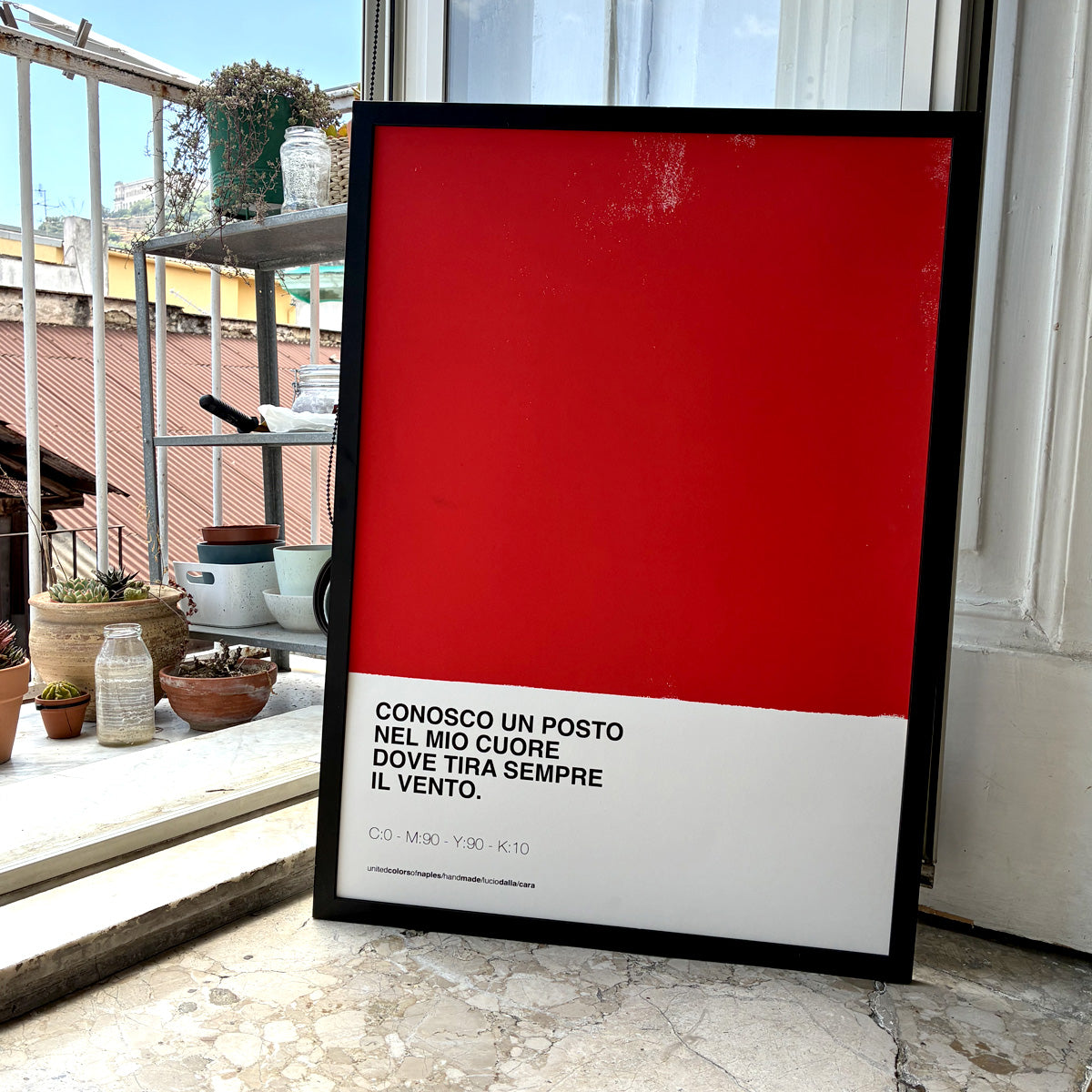 La tua opera poster – Poster Artigianale Fatto a Mano a Napoli | United Colors of Naples