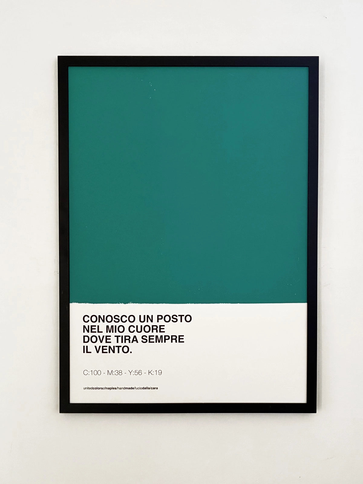Opera Poster Cara, Lucio Dalla.
