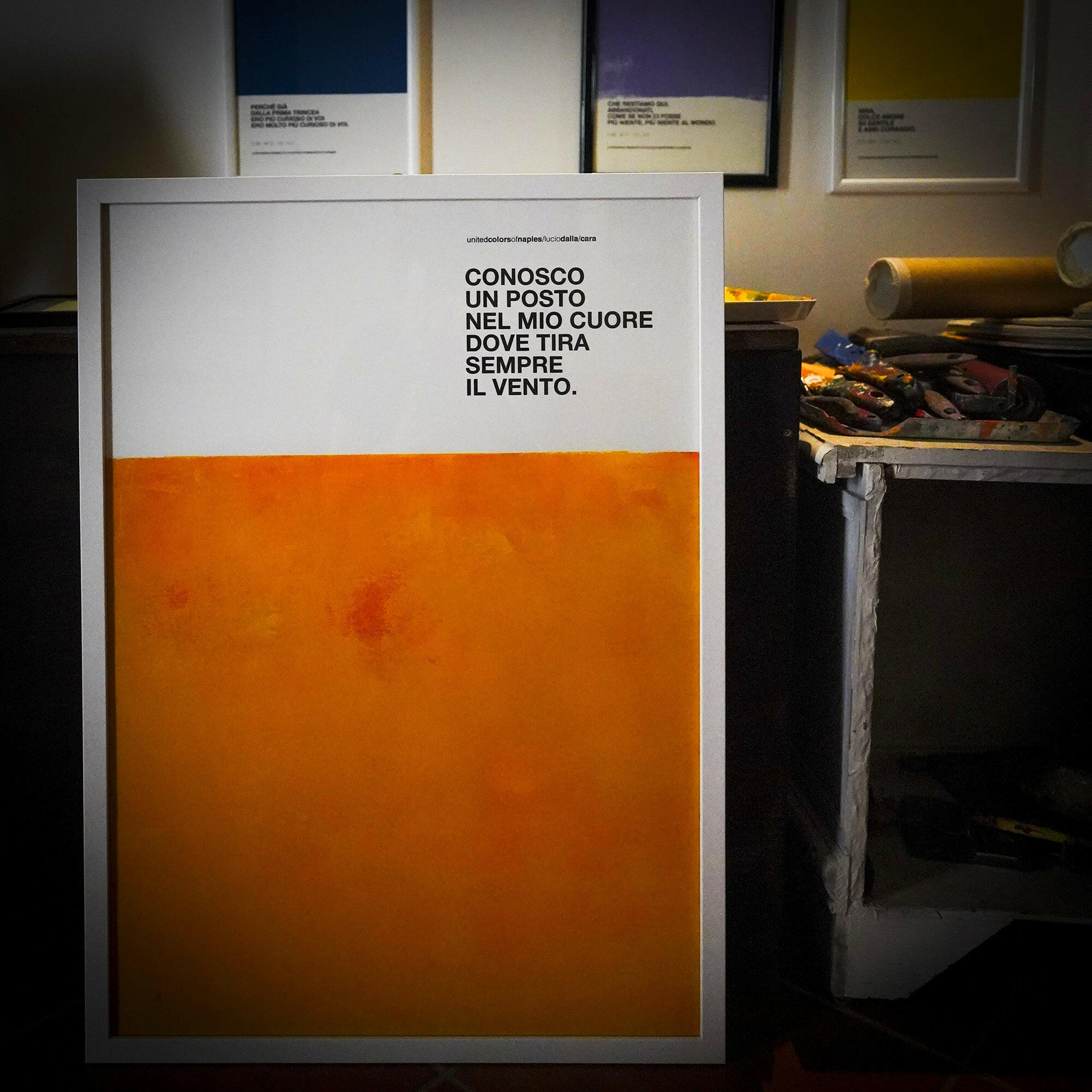 Opera Poster Cara, Lucio Dalla, Versione 2.