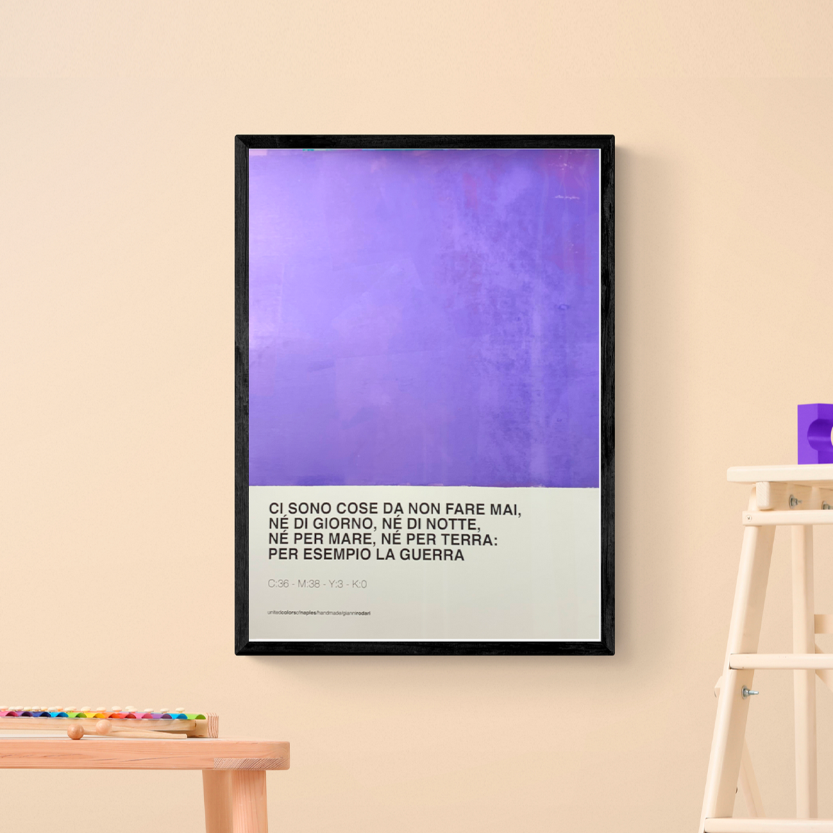 Opera Poster Ci sono cose, Gianni Rodari.