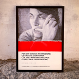 GLI STRACCIATI / N°3 / FABRIZIO DE ANDRE – Poster Artigianale Fatto a Mano a Napoli | United Colors of Naples