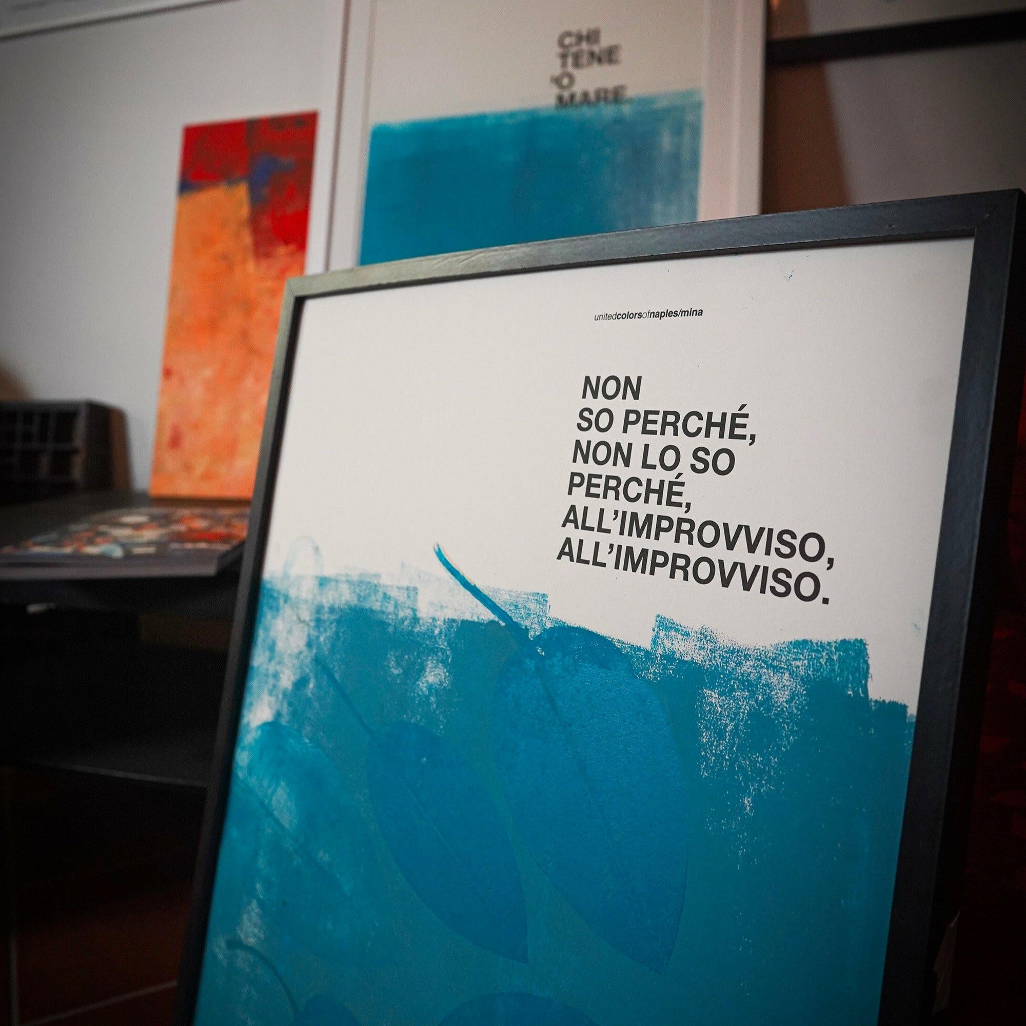 Poster Calcografico All'improvviso, Mina.