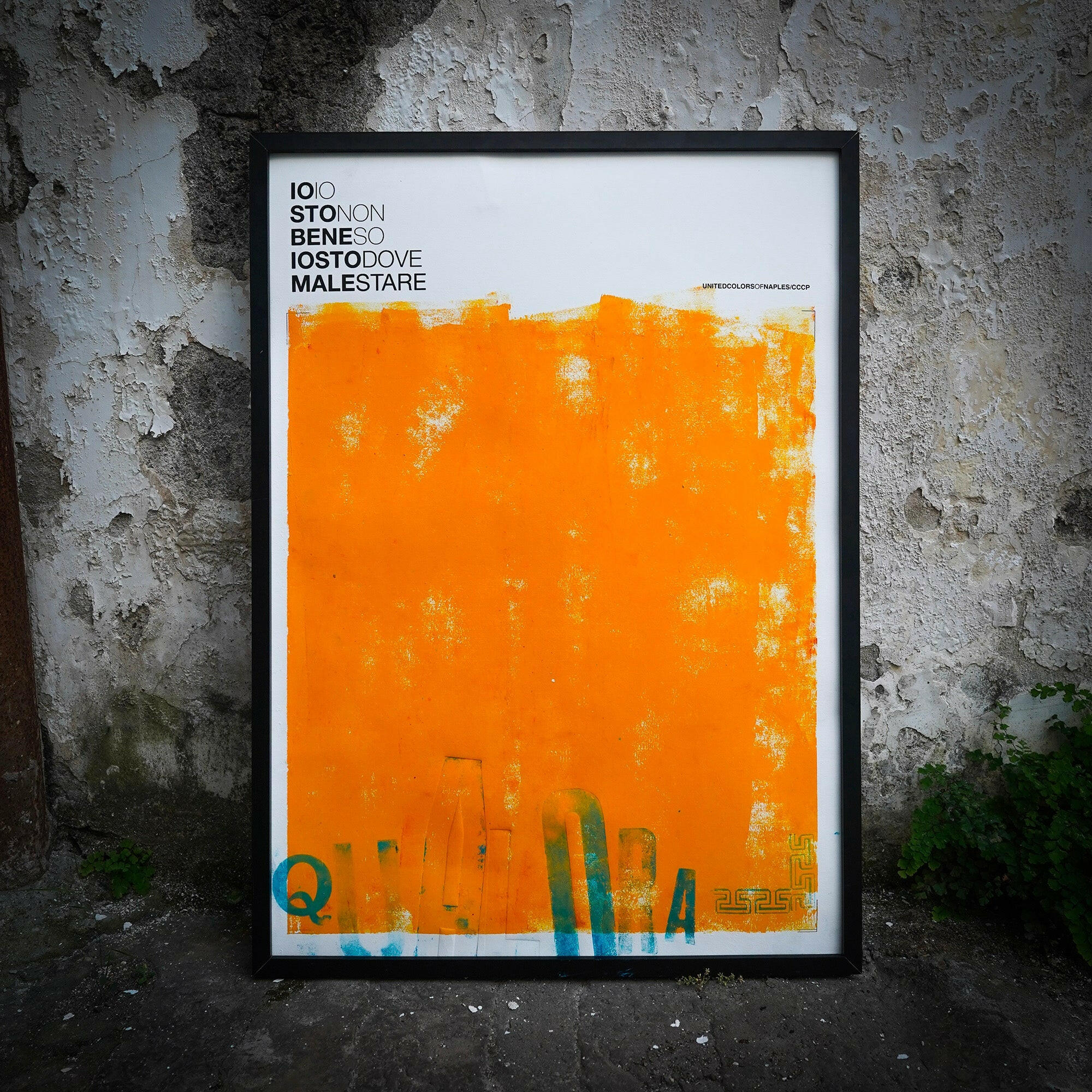 Opera Poster Calcografico Io Sto Bene, CCCP..