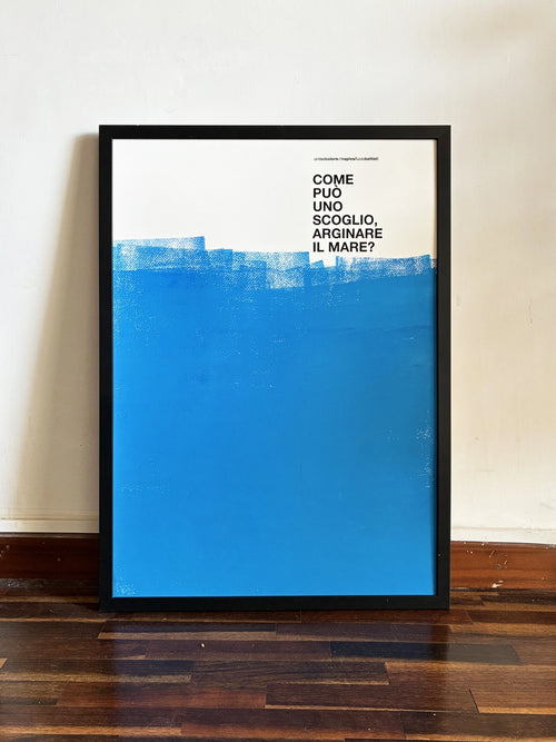 Opera Poster Io vorrei, Non Vorrei, Ma se vuoi – Poster Artigianale Fatto a Mano a Napoli | United Colors of Naples