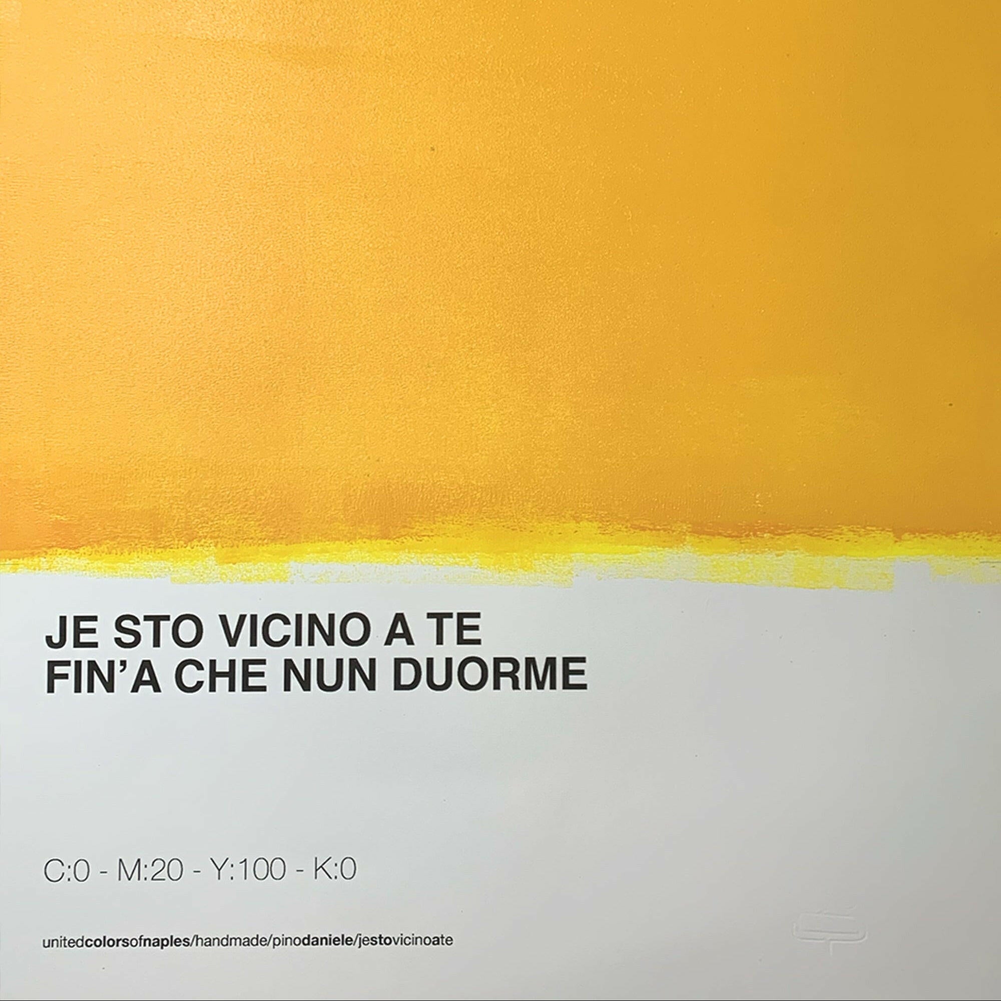 Opera Poster Je Sto vicino a Te, Pino Daniele