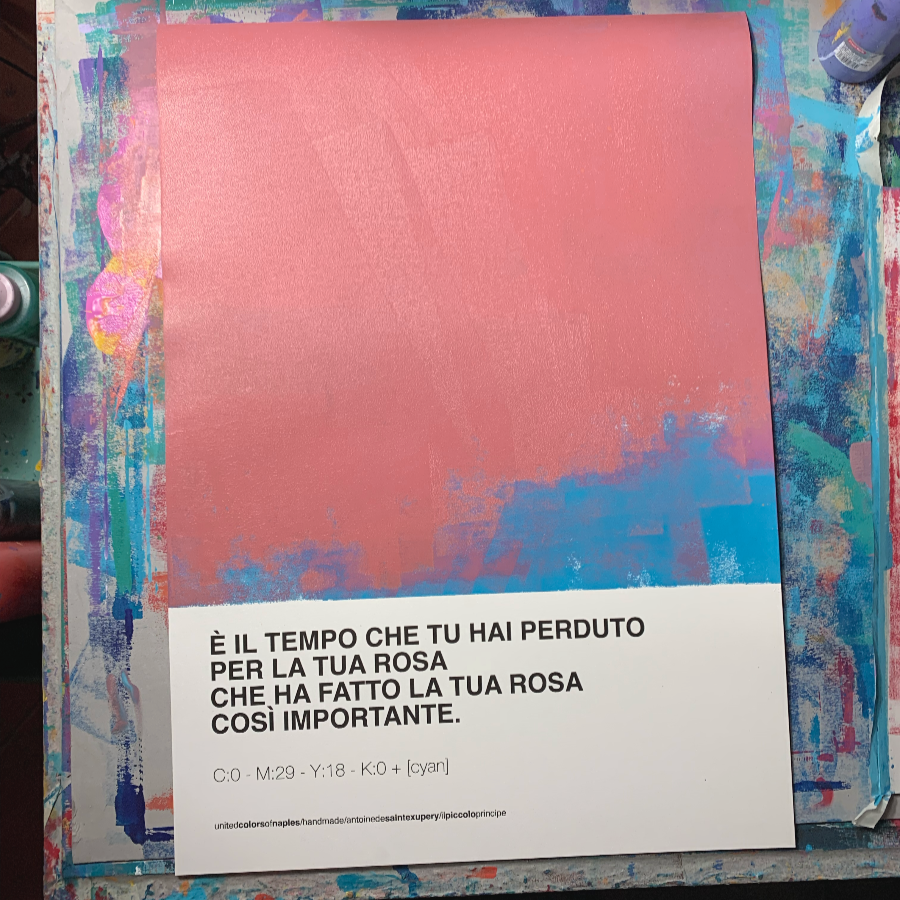 Opera Poster La rosa, il Piccolo Principe.