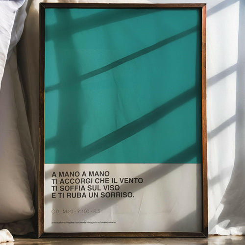 Opera Poster A mano a Mano, Rino Gaetano – Dettaglio | United Colors of Naples