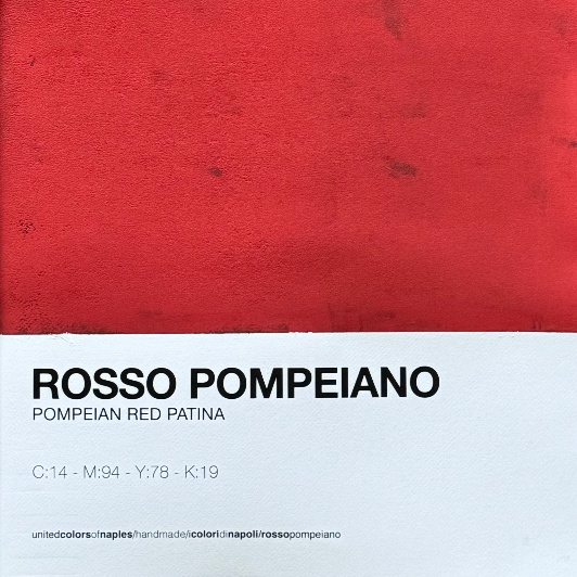 Poster Artwork Pompeian Red