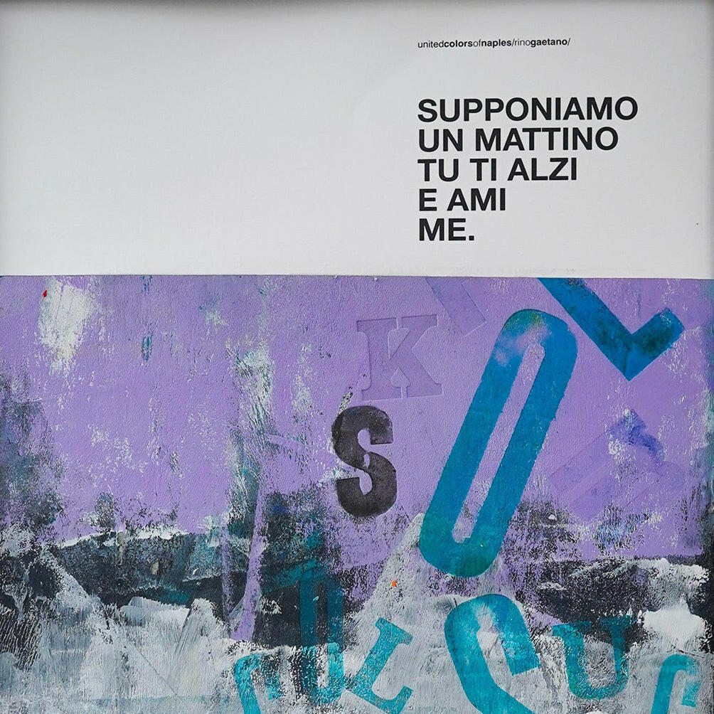 Opera Poster Calcografico Supponiamo un amore, Rino Gaetano