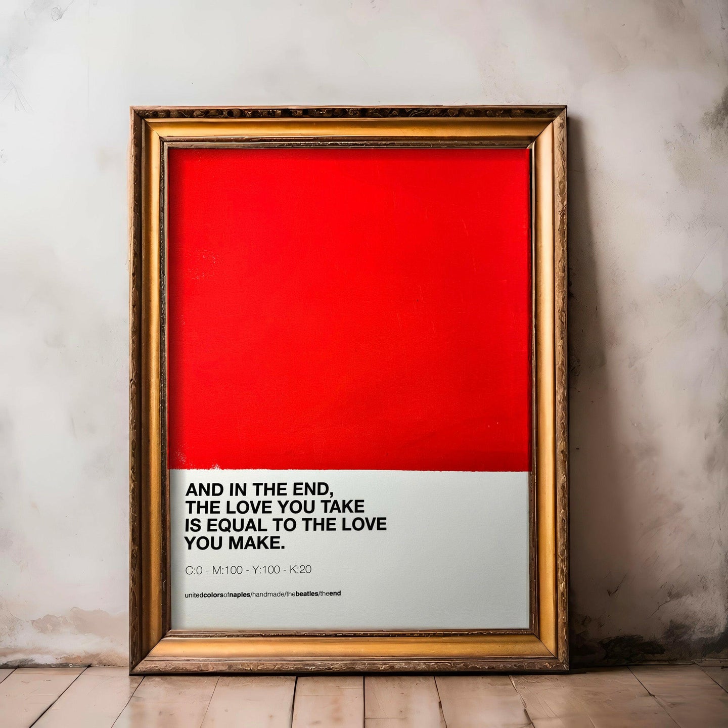 Poster Artwork Here Comes The Sun, The Beatles. limited edition.