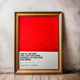 Opera Poster The End, The Beatles.