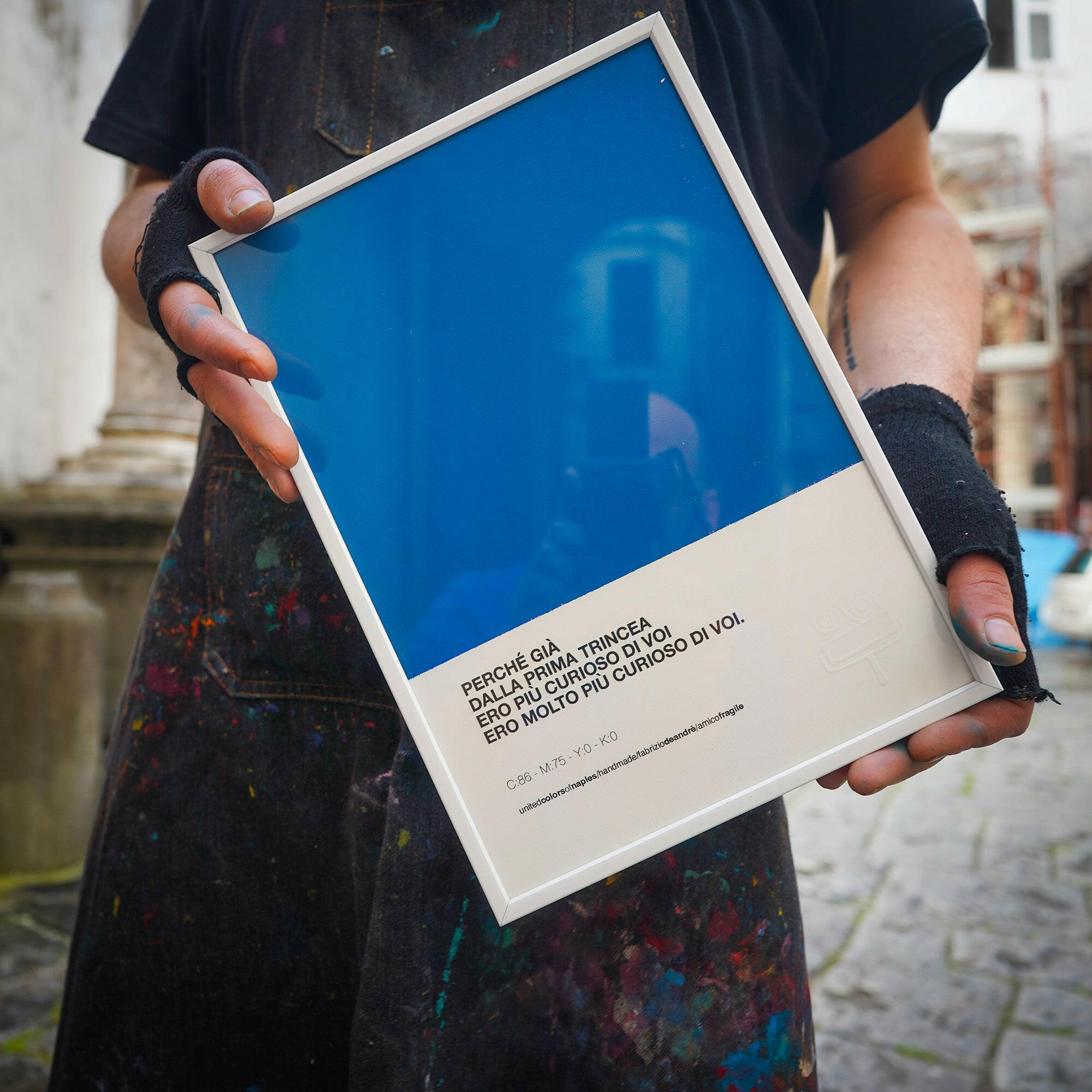 Opera Poster Amico Fragile, Fabrizio de Andrè.