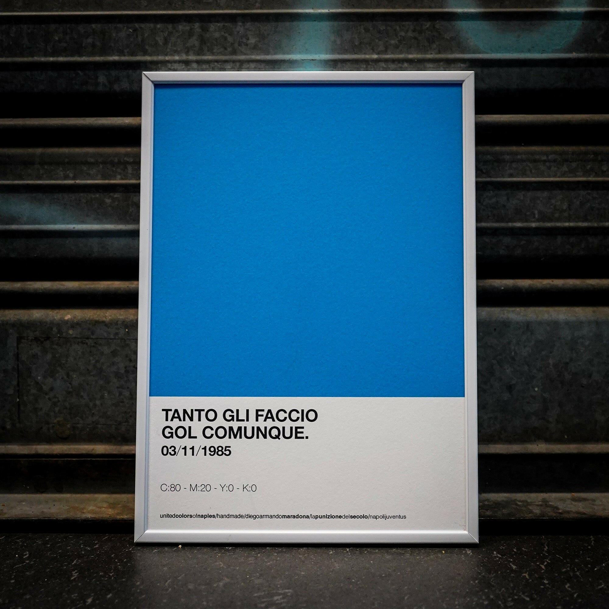 Opera Poster La Punizione del Secolo, Diego Armando Maradona.